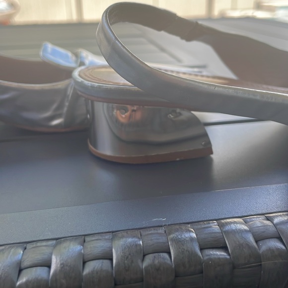 Tory Burch silver slingback block heels - Picture 8 of 12